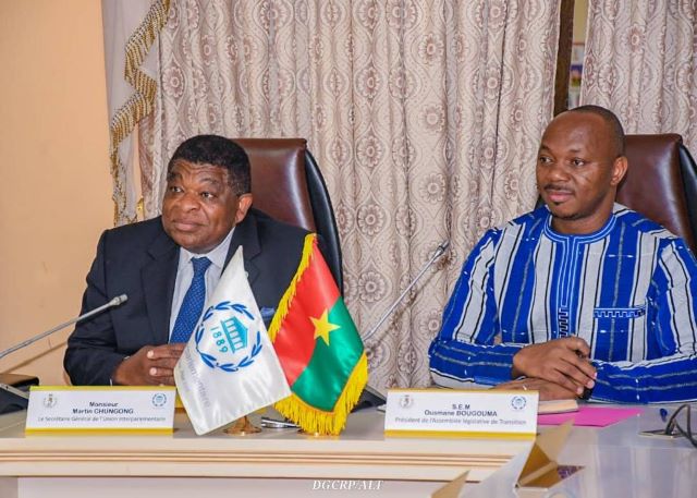 Assemblée législative de transition : Le secrétaire général de l’Union interparlementaire échange avec Ousmane Bougouma