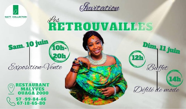 Mode au Burkina :  La styliste modéliste Diatta Zerbo organise une exposition - vente les 10 et 11 juin 2023 à Ouagadougou 