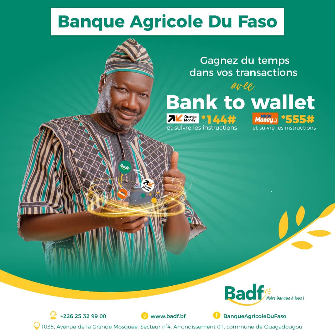 BADF/Nouveau service : Bank To Wallet !