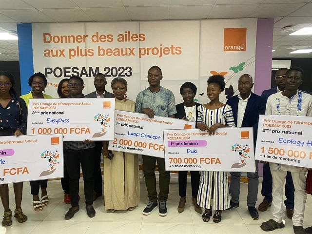 Burkina/6e édition du  Prix Orange de l’Entrepreneur Social Afrique et Moyen-Orient (POESAM) : Pour promouvoir le talent des jeunes  et contribué au développement du pays