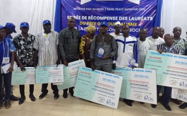 Prix du journalisme sur la paix et la cohésion sociale : Les journalistes du Lefaso.net Cryspin Laoundiki et Herman Bassolé lauréats
