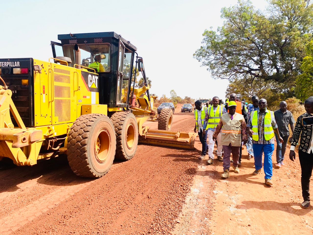 Bobo-Dioulasso : Le ministre Luc Adama Sorgho sur des chantiers d’infrastructures routières