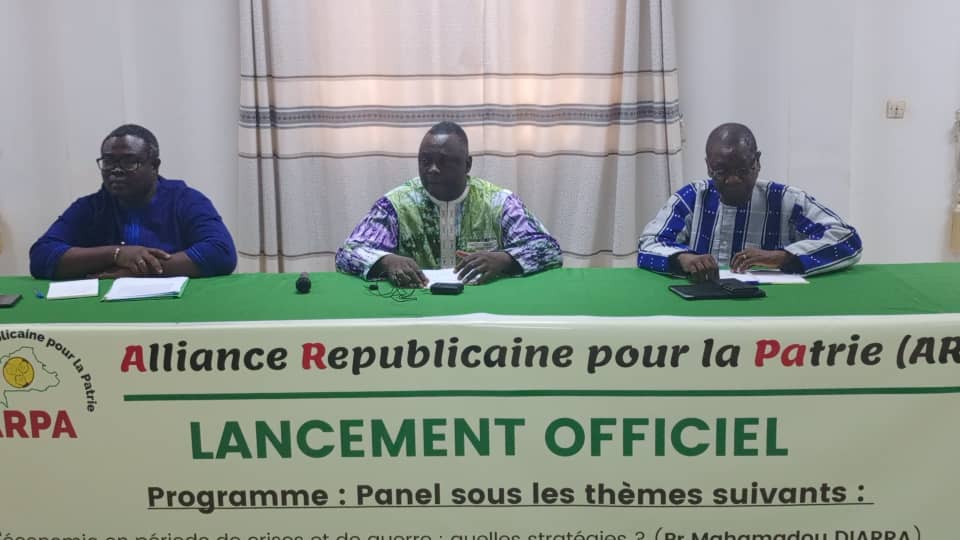Burkina : L’Alliance républicaine pour la patrie (ARPA) signe son arrivée au sein de la société civile