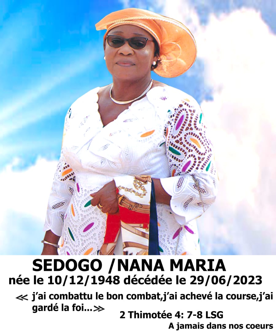 In memoria SEDOGO/NANA MARIA 