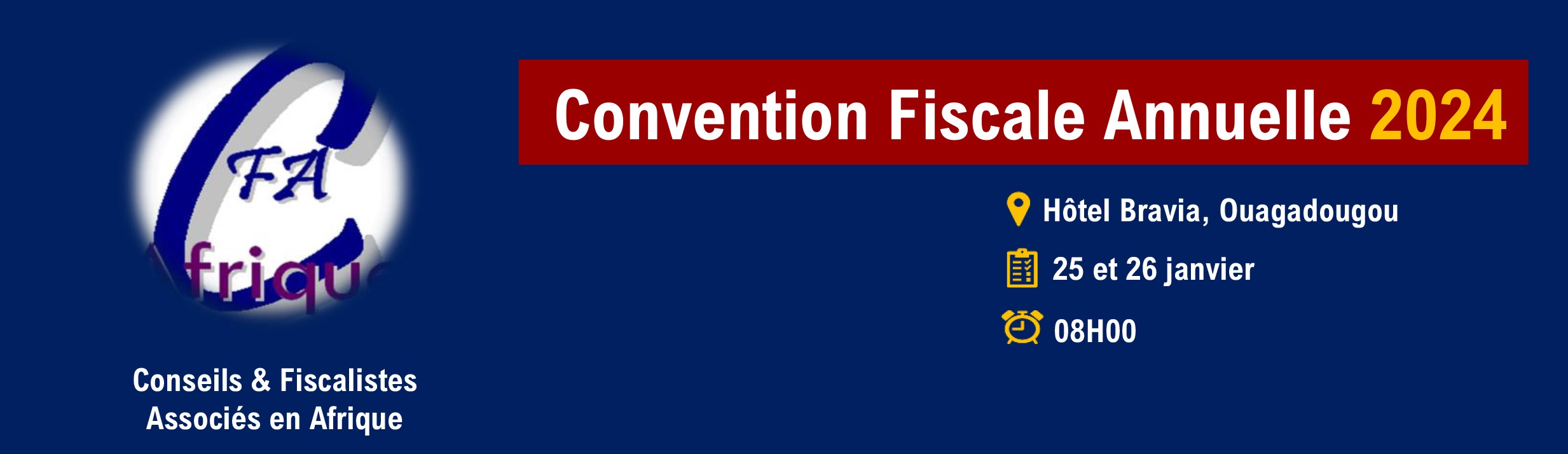  Invitation à la Convention Fiscale Annuelle 