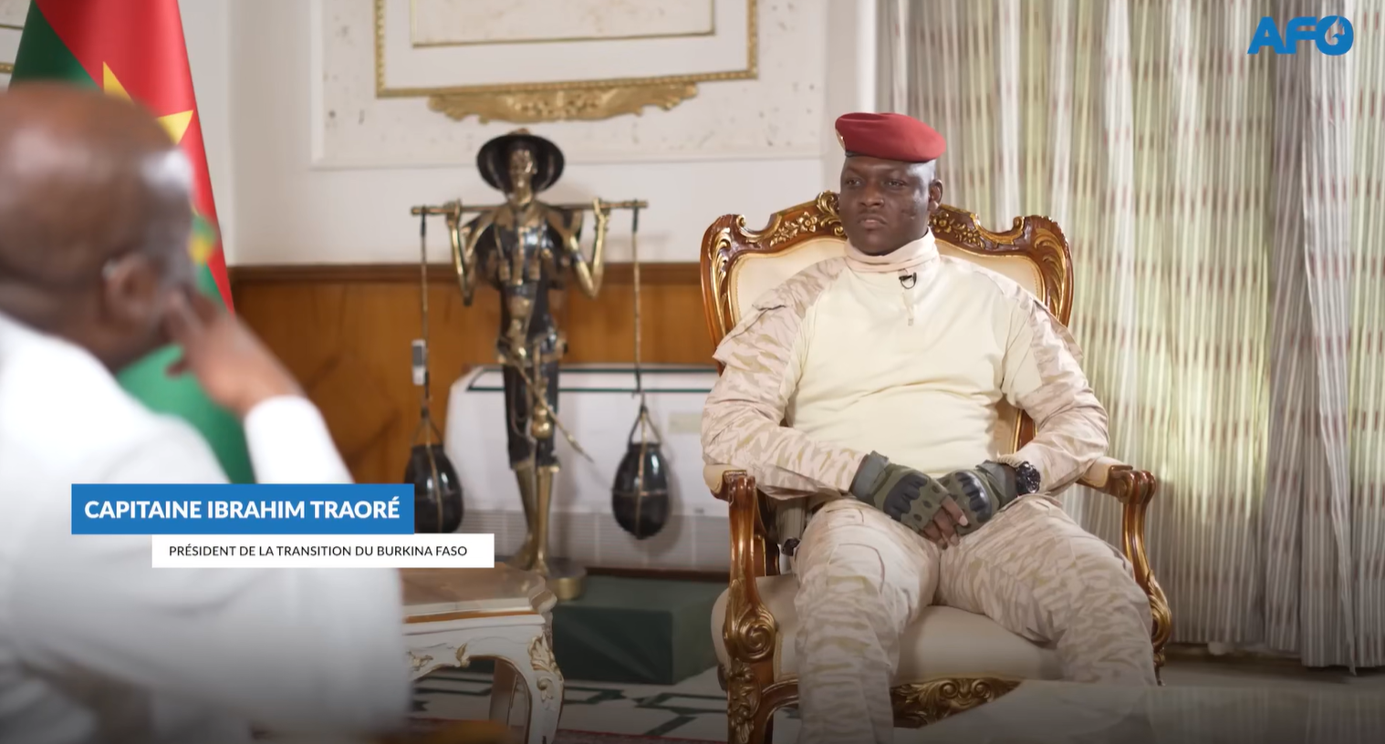 Sécurité du président : « Pour ma personne, je n’ai pas peur », capitaine Ibrahim Traoré
