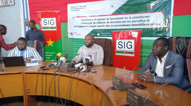 Burkina : Le gouvernement lance une plateforme numérique de collecte de données sur les parcelles et logements