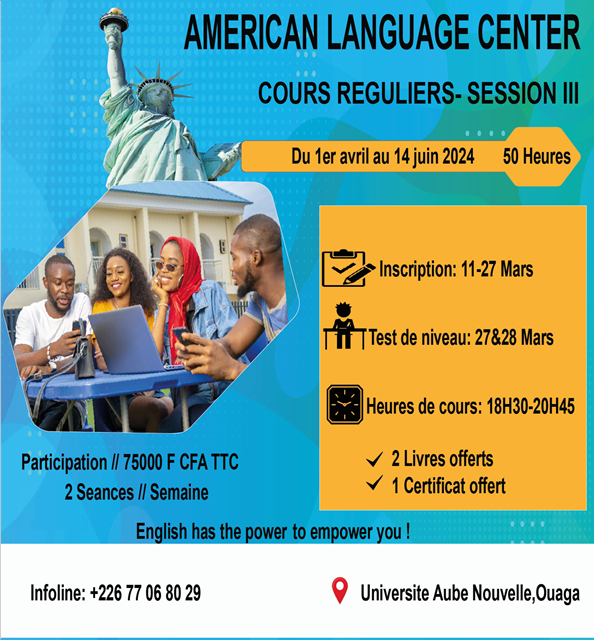 Centre américain de langue : Cours pour les élèves du secondaire 2024  
