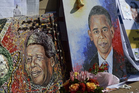 Le duo Obama-Mandela écrase de sa stature mythique le séjour du président US en Afrique du Sud.
