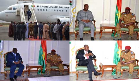 Situation politique nationale : trois Présidents de la CEDEAO sont arrivés au Burkina pour des concertations