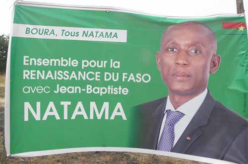 Campagne présidentielle 2015 : Jean-Baptiste Natama promet la fin de la corruption et de l’injustice