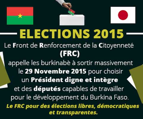 Elections 2015 : L’appel au vote du FRC