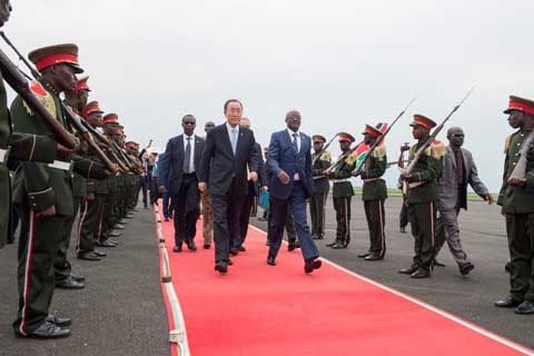 Ban Ki-moon au Burundi pour une reprise du dialogue entre Nkurunziza et l’opposition