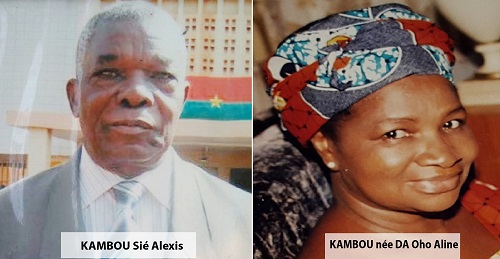 Décès de KAMBOU Sié Alexis et KAMBOU née DA Oho Aline : Remerciements 