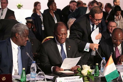 Côte d’Ivoire/ Sommet UA-UE : Ouattara réitère l’engagement de l’Afrique et de l’Europe à soutenir les jeunes