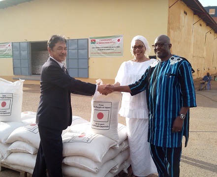 Sécurité alimentaire : Le Japon offre 5242 tonnes de céréales au Burkina Faso 