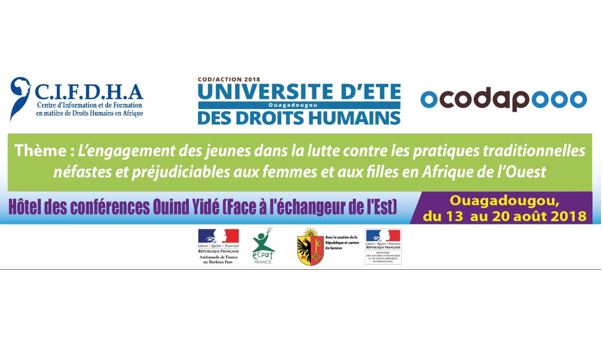 Pratiques traditionnelles  préjudiciables aux femmes : Les jeunes d’Afrique  de  l’ouest  en ordre de bataille  du 13 au 20 août à Ouagadougou