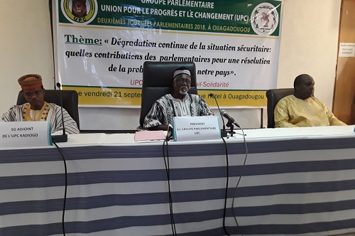 Journées parlementaires UPC : Comment faire en sorte que le Burkina ne soit pas la « destination à éviter » ? 