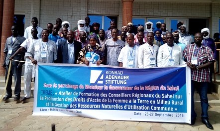 Accès équitable des femmes à la terre rurale : La Fondation Konrad Adenauer plaide auprès des conseillers régionaux du Sahel