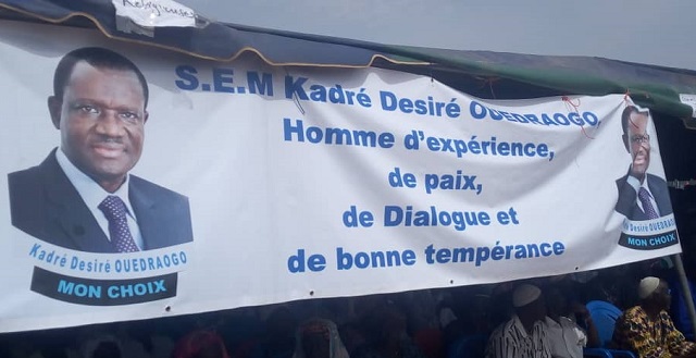 Présidentielle de 2020 au Burkina : Kadré Désiré Ouédraogo rassemble à Ziniaré 
