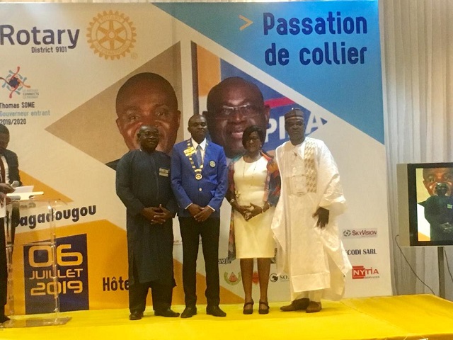 District 9101 du Rotary : Me Thomas Somé devient le Gouverneur 