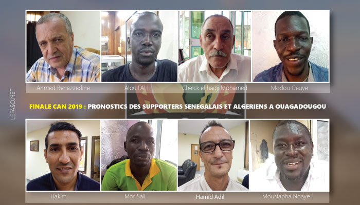 Finale de la CAN 2019 : Les pronostics des supporters sénégalais et algériens à Ouagadougou 