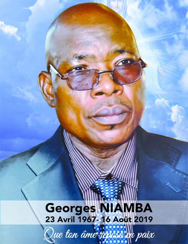 Décès de Georges NIAMBA : Programme des obsèques 