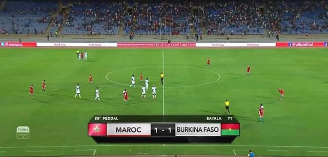 Football : Les Etalons font match nul face au Maroc (1-1) 