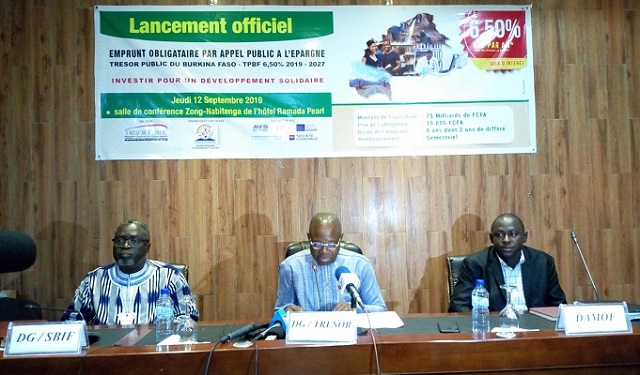 Financement du PNDES : Le Burkina lance un emprunt obligataire de 75 milliards de F CFA