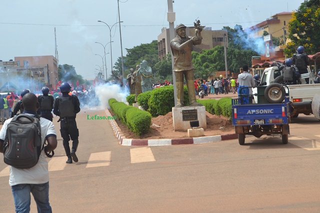 Marche -meeting du 16 septembre à Ouagadougou : Retour sur une demi-heure sous une avalanche de gaz lacrymogènes 