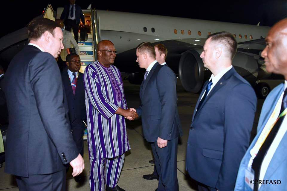Sommet Russie-Afrique : Le président du Faso est arrivé  à Sotchi 