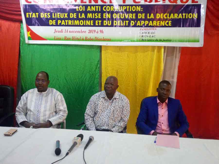 Loi anti-corruption : La déclaration de patrimoine et  le délit d’apparence débattus à Bobo-Dioulasso