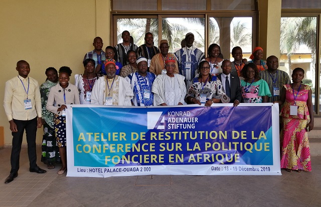 Politique foncière en Afrique : La fondation Konrad Adenauer restitue les résultats d’une conférence continentale 