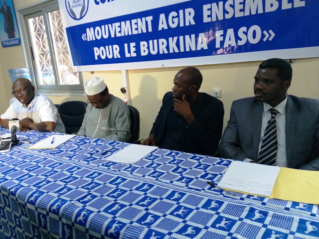 Situation nationale : Le Mouvement Agir ensemble pour le Burkina Faso appelle à la réconciliation