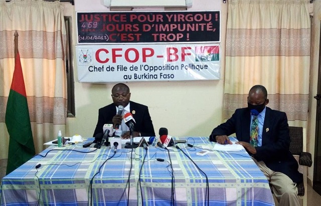 Burkina : « Le terrorisme fait plus de morts que la COVID-19 », piqûre de  rappel de l’opposition politique au gouvernement 