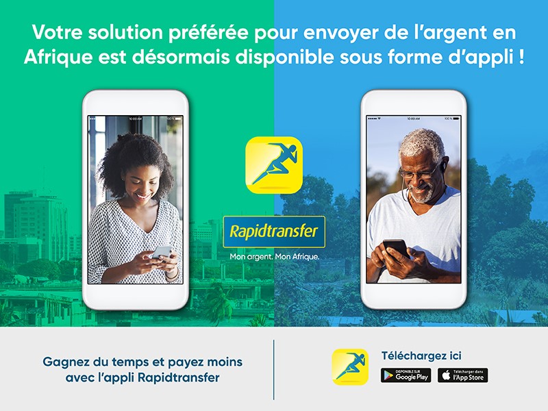 Rapidtransfer : Votre solution préférée pour envoyer de l’argent en Afrique est disponible sous forme d’appli