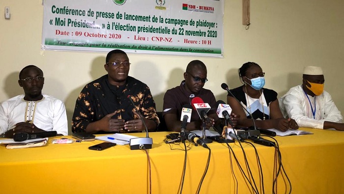 Election présidentielle de 2020 au Burkina : La société civile interpelle les candidats sur le droit à l’alimentation