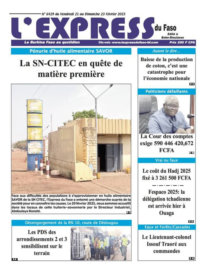 LeFaso L actualit Au Burkina Faso