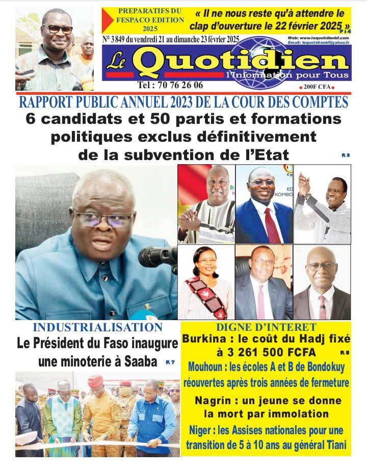 LeFaso L actualit Au Burkina Faso