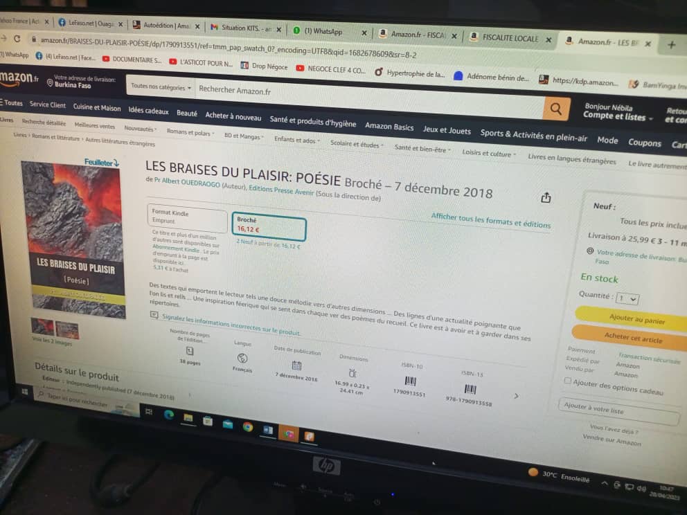 Burkina Sékou Traoré explique les avantages de la plateforme Amazon pour les auteurs burkinabè