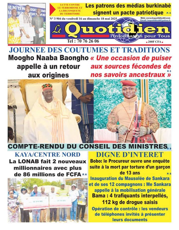 LeFaso L actualit Au Burkina Faso