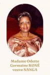 Décès de NANGA Odette Germaine née KONE : Faire-part