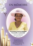 Faire-part des funérailles chrétiennes de Léontine KONSEIBO 1 faire part funerailles de mme leontine konseibo 1 cdb6f