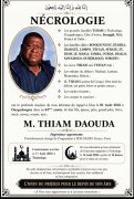 Décès de Thiam Daouda&nbsp;: Faire-part