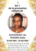 In memoria : SAWADOGO née TRAORE Gisèle