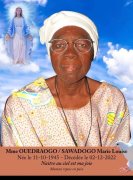 Funérailles chrétiennes de OUEDRAOGO/SAWADOGO Marie Louise : Remerciements