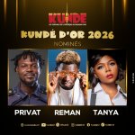 Kundé d'or 2026 : Privat, Reman et Tanya, le trio final pour décrocher le trophée 1 667738696 1277936884441616 6559496193895699577 n bd597