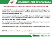 SONABEL/Ouagadougou : Suspension temporaire de la fourniture de l’électricité de 08h à 13h dans les zones de Saint Léon, Pissy et Loumbila.