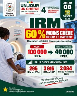 Burkina/Santé : Le tarif de l’Imagerie par résonance magnétique (IRM) réduit à 40 000 FCFA depuis avril 2024