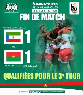 Éliminatoires JO 2028 : Les Étalons Dames qualifiées pour le troisième tour